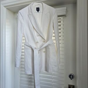 GAP White Blazer with Belt